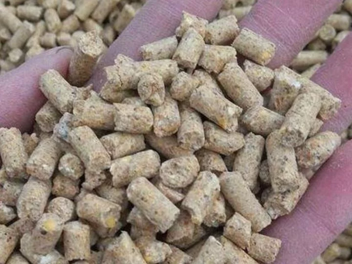 pellets de alimento para animales