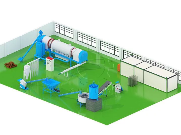 Линия по производству древесного угля из скорлупы кокосового ореха