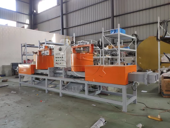 wood sawdust block making machine