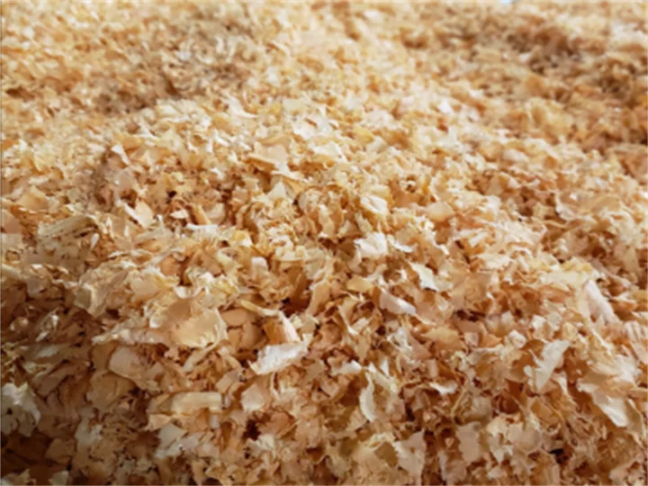 dry wood shavings