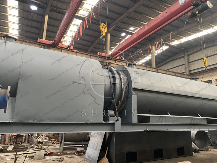 Continuous Carbonisation Furnace with Lanyard Installation