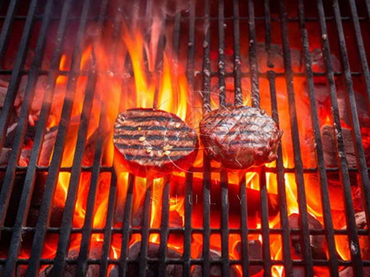 Grillholzkohle-Prozesslinie