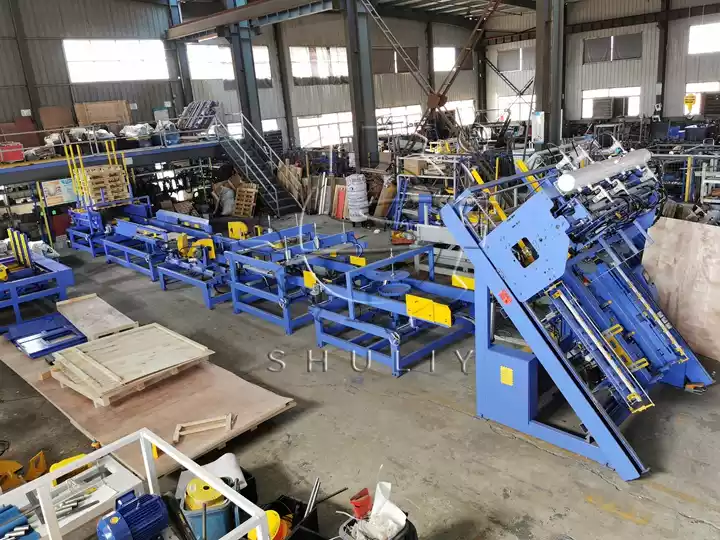 full set pallet processing manufacturing plant